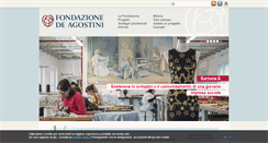 Desktop Screenshot of fondazionedeagostini.it