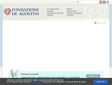 Tablet Screenshot of fondazionedeagostini.it